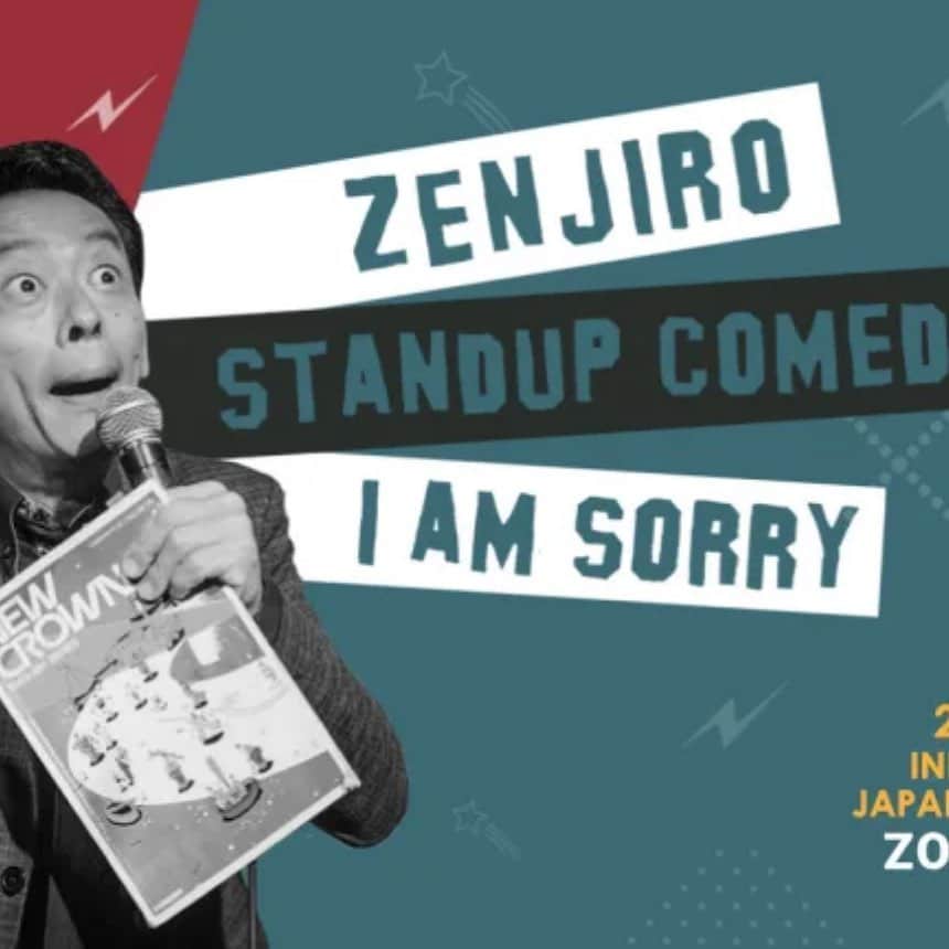ぜんじろうのインスタグラム：「6月21日（日）夜9時30分から、インドの Comedy Munch presentsで、英語でのスタンダップ コメディのソロショーを開催します！ LiVE on ZOOM です！  タイトルも『I am sorry』です。インドへの笑いがどんなものか、興味のある方はぜひ！ 全編わかりやすい英語でやらせていただきます。 値段は199ルピー。日本円で350円と格安です！！！ チケットはこちらです。カード決算です。 ↓ https://insider.in/comedy-munch-i-am-sorry-ft-zenjiro--jun21-2020/event  購入の仕方がわからない方は「zenjiro@sky.dti2.ne.jp」まで連絡ください。  Comedy munch presents  Zenjiro Stand up comedy 〜 I am Sorry 〜  6月21日（日） 出演：Zenjiro (JP)　 時間：18時00分（インド時間） 　21時30分（日本時間） 場所： LiVE on ZOOM  チケット購入：https://insider.in/comedy-munch-i-am-sorry-ft-zenjiro--jun21-2020/event」