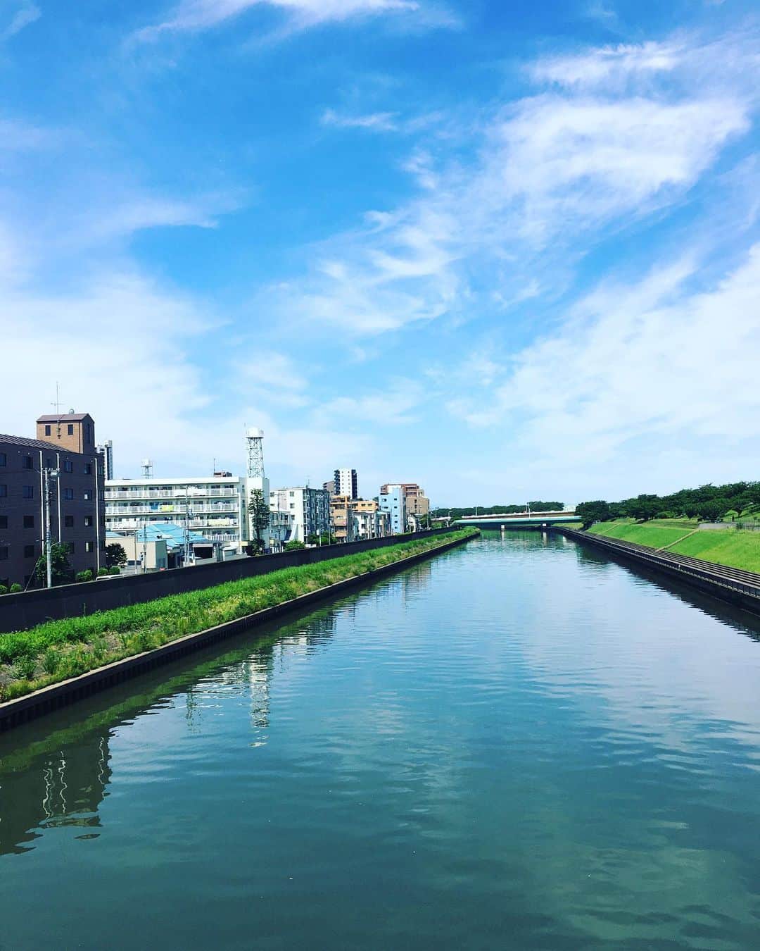 ヤマト（はやぶさ）のインスタグラム：「やっぱり、水辺が好き。 #はやぶさ　#ヤマト　#川」