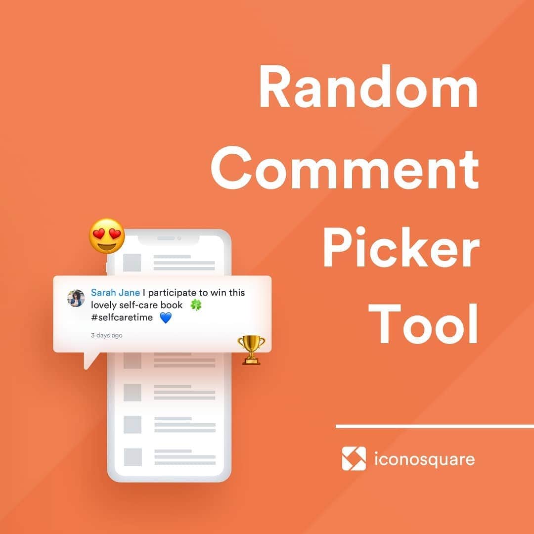 Iconosquareのインスタグラム：「Looking for a tool to easily pick a winner for your social media contests? 🏆 .  Use our FREE tool to randomly pick your Instagram and Facebook contest winners. ⭐ .  Check our Omnilink in our bio!」