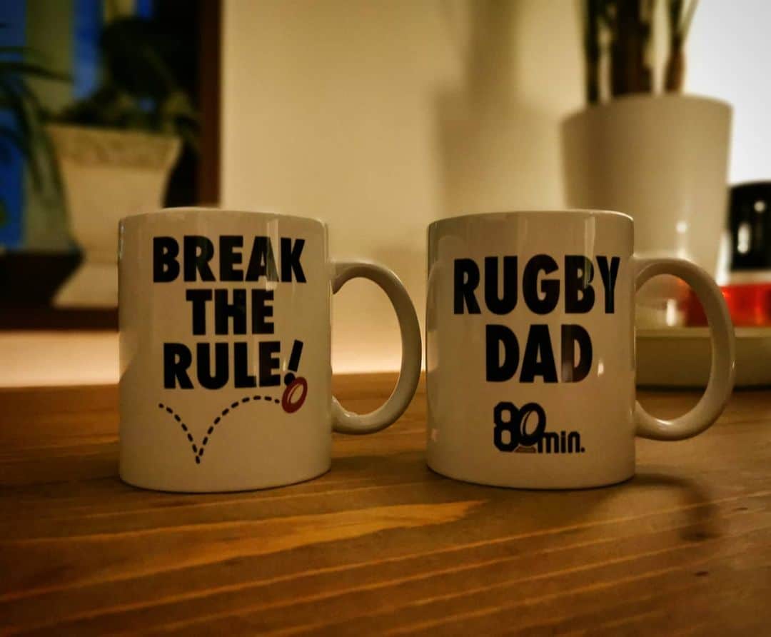 真壁伸弥さんのインスタグラム写真 - (真壁伸弥Instagram)「父の日に(*^^*) #80min  #rugbydad #rugby  #brand  #coffee」6月17日 19時42分 - makaberian5