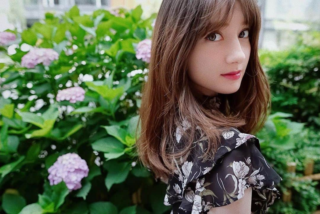 ティファニー春香さんのインスタグラム写真 - (ティファニー春香Instagram)「🦋💗 #紫陽花」6月17日 20時45分 - tiffanyharuka