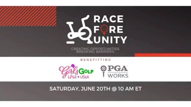 シャイエン・ウッズのインスタグラム：「We believe that golf is a better game and industry with greater diversity.  We believe we can all do more to actively reach out and welcome everyone into the game. ⁣ ⁣ THIS SATURDAY, we are coming together- as players and people who work in the industry- on our bikes, treadmills, and mats to support @pgaworks and @girlsgolf; two very important organizations that work to achieve greater diversity and inclusion in golf.⁣ ⁣ Click the link in my bio to join us and learn more about Team @pgaworks and Team @girlsgolf! @raceforeunity ❤️」