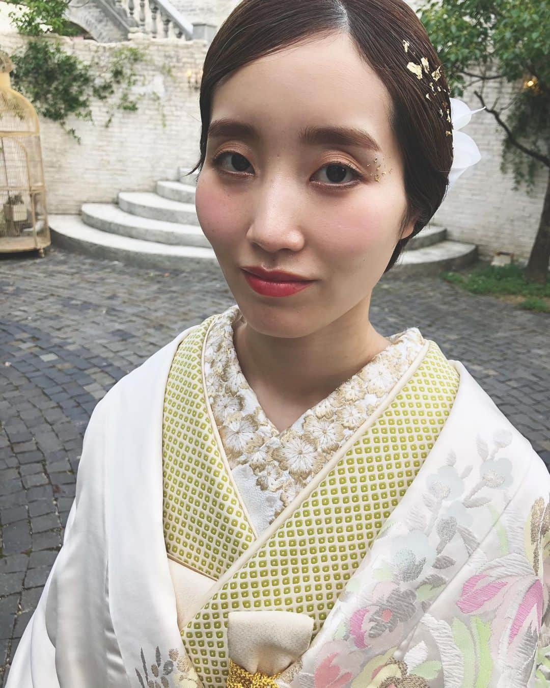 河野麻里さんのインスタグラム写真 - (河野麻里Instagram)「・ ・ 今日の花嫁さまは 美容師さん  それも嬉しかったな  和装は ツルっとまとめました ・ ・ #マリhair #浜松市」6月17日 21時52分 - brillantmari