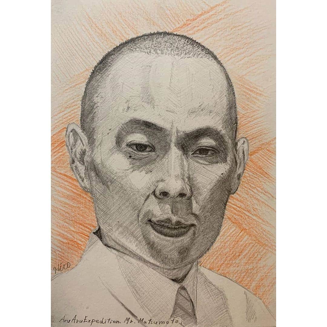 のインスタグラム：「似顔絵イラストを書いていただきました(^o^)/ ありがとうございます♪  #似顔絵 #デッサン #似顔絵イラスト #絵 #レギュラー松本 #あるある探検隊」