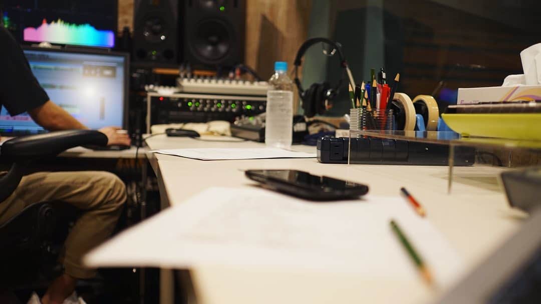 近藤薫のインスタグラム：「#recording #vocal」
