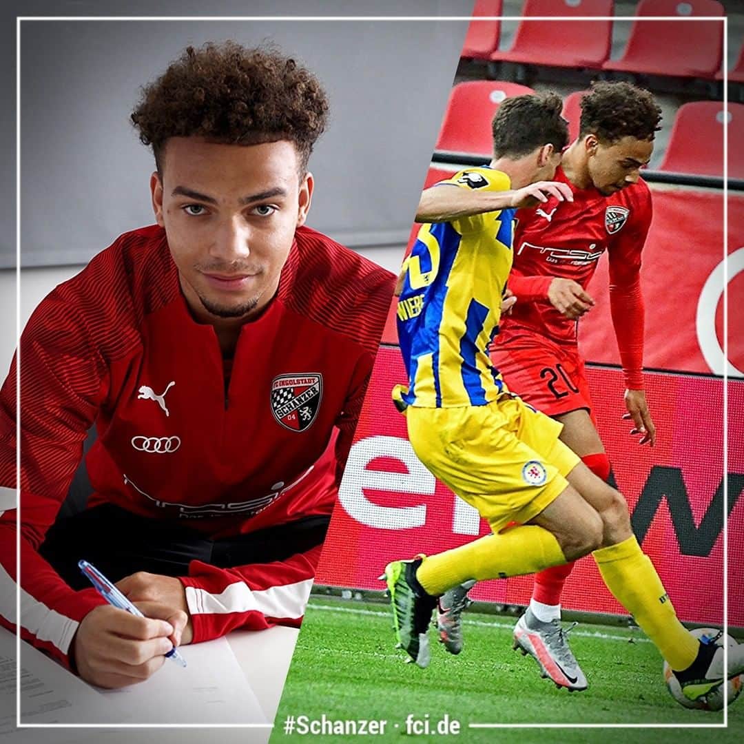 のインスタグラム：「Der #Schanzer Weg geht weiter ⚫️🔴 Mit dem 19-jährigen Jalen #Hawkins feierte ein weiterer #Jungschanzer sein Profi-Debüt, kurz zuvor hatte er einen neuen Vertrag beim FCI unterschrieben!🖋️ ___ Florian Zehe, Technischer Direktor: „Wir gehen unseren Weg weiter, kontinuierlich eigene Nachwuchsspieler im Profiteam zu etablieren. Jalen hat sich als Leistungsträger bei den A-Junioren hervorgetan und sich seine Chance bei den Profis erarbeitet. Wir hoffen, dass er sich weiter so reinhängt und nach und nach ein fester Bestandteil wird.“ . . #schanzerdassindwir #Schanzerfürimmer #Ingolstadt #FCI #FCIngolstadt #soccer #fussball #football #3liga #zeigtsuns #fu3ball #gemeinsam #zusammen #miteinander  #dahoam #FCIEBS #immerweiter #zamhoidn #Geisterspiel #SchanzerHeimat #DafürSpielenWIR #Debüt #Vertrag #UnserWeg #Nachwuchs #Jungschanzer #Signed」