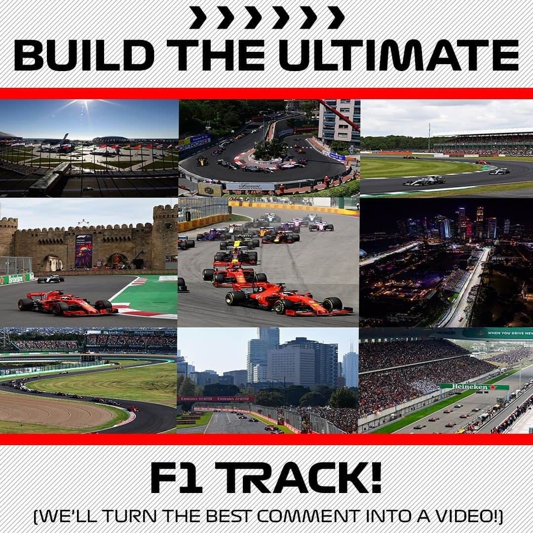 F1さんのインスタグラム写真 - (F1Instagram)「Build your own F1 track 🙌 And we'll turn the best one into a video 👀⁣⁣ ⁣⁣ There are nine segments you need to select, let us know what you come up with in the comments 🤩⁣⁣ ⁣⁣ #F1 #Formula1 #Motorsport #Racing #Sports」6月17日 22時57分 - f1