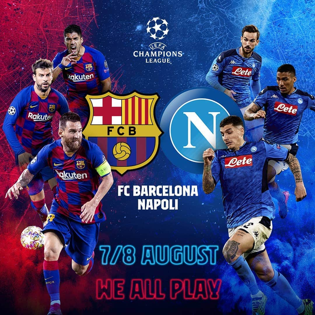 FCバルセロナさんのインスタグラム写真 - (FCバルセロナInstagram)「‼️ OFFICIAL: The Champions League is coming back 😍 🌟 #BarçaNapoli will be played on 7/8 August ⌚ Date and time to be confirmed」6月17日 23時18分 - fcbarcelona