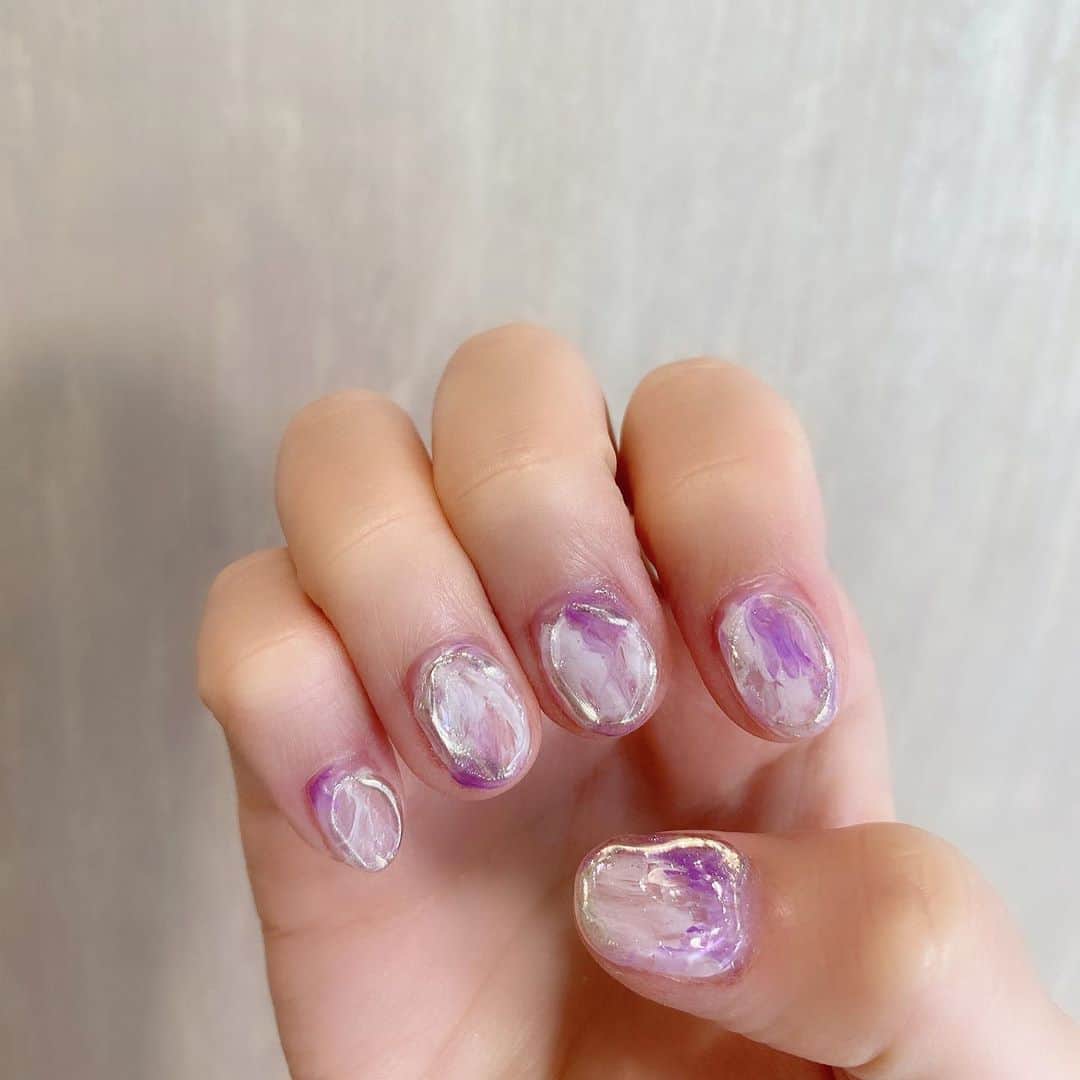 夏焼雅さんのインスタグラム写真 - (夏焼雅Instagram)「new💅🏻🍇🍬✨﻿ @parkbytokyo 🎠﻿ ﻿ Hand: @honda_parkbytokyo san﻿ Foot: @nagisa_parkbytokyo san﻿ ありがとうございました♡﻿ やっぱnailするとモチベ上がる💖﻿ ﻿ #みやフク﻿ @alexiastam_official  この前ストーリーにアップしていたお洋服♪﻿ 大人かわいいワンピ♡」6月17日 23時20分 - miyaaa0825