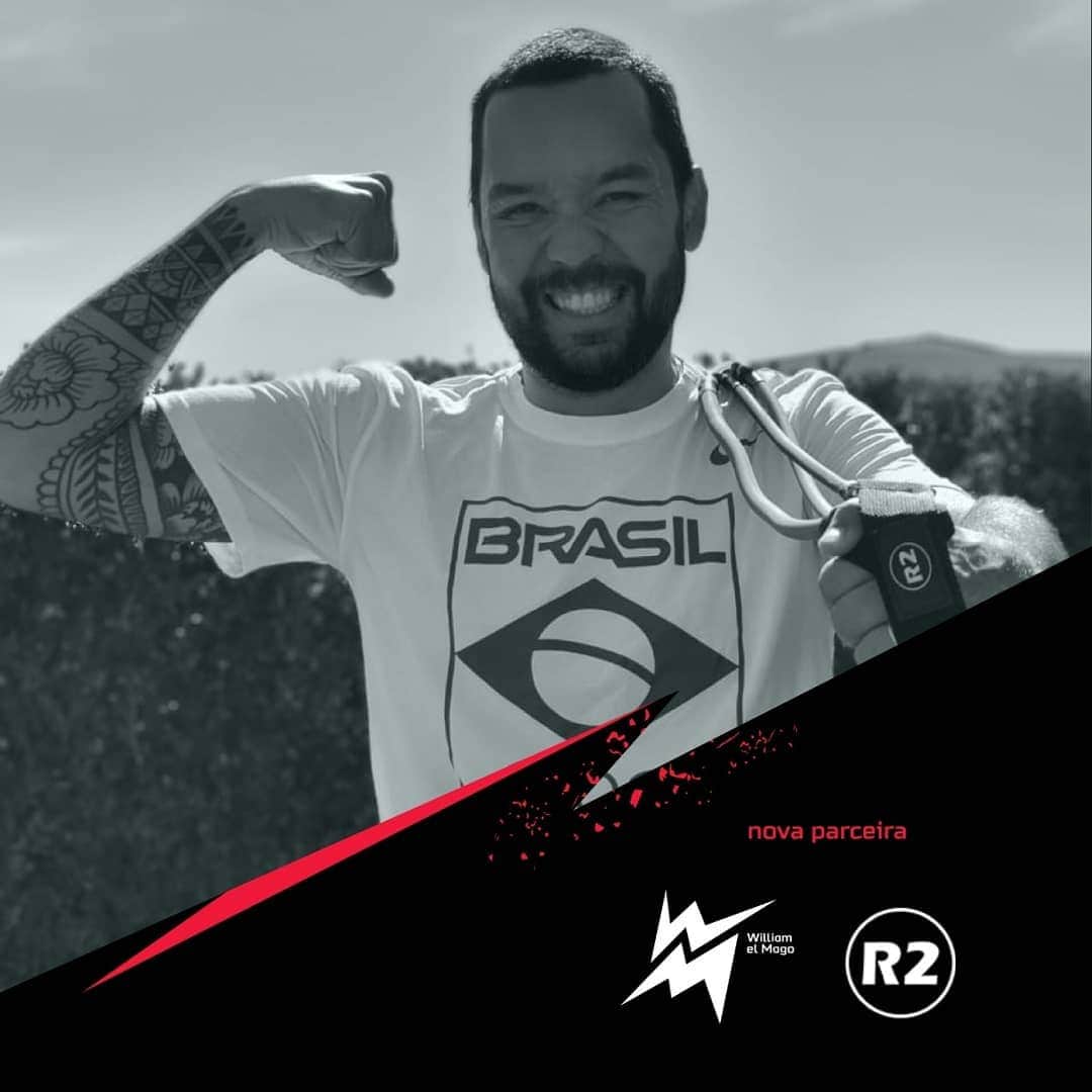 ウィリアム・アルジョナのインスタグラム：「Bem-vinda @sportsr2: minha nova parceira #wm #williamelmago!  Material fundamental e diferenciado para o meu condicionamento físico. Uma marca que também pode ser útil pra vocês. Em breve, mais novidades...」