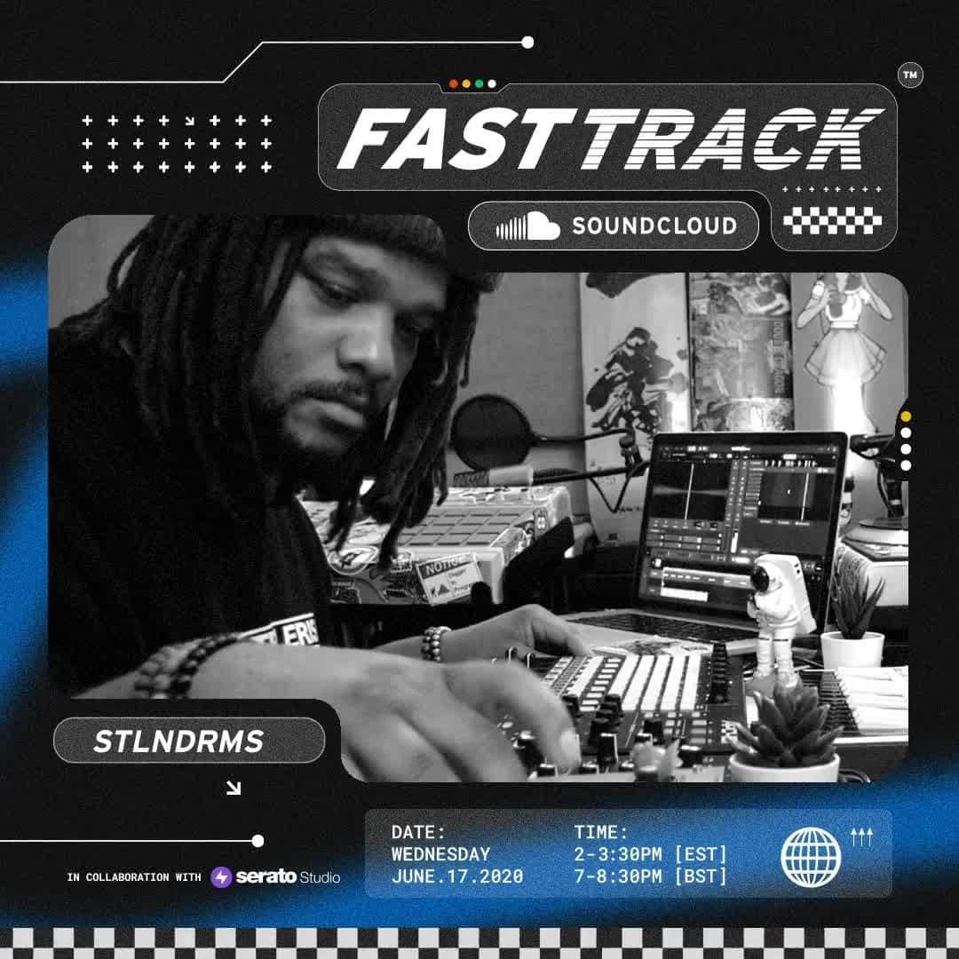 サウンドクラウドのインスタグラム：「We teamed up with @seratostudio and challenged @stlndrms to make a beat in 60 minutes. 👀⁠ ⁠ Head to @soundcloud's Twitch at 2pm EST to watch it live. Link in bio.」