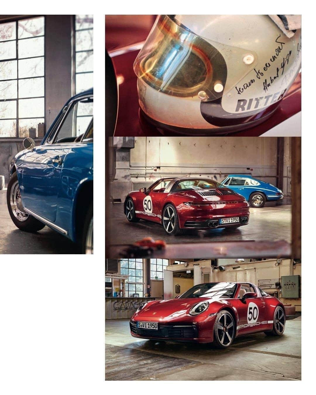 Porscheさんのインスタグラム写真 - (PorscheInstagram)「Half a century ago, Steve McQueen began shooting 'Le Mans' — the most famous film sequence featuring a 911. Today, the new Porsche 911 Targa 4S Heritage Design Edition would likely be the perfect candidate for the role. See more over on Christophorus. Link in bio. __ 911 Targa 4S Heritage Design Edition: Fuel consumption combined 10,3 – 9,9 l/100 km; CO2 emissions combined 235 – 227 g/km.」6月18日 0時06分 - porsche