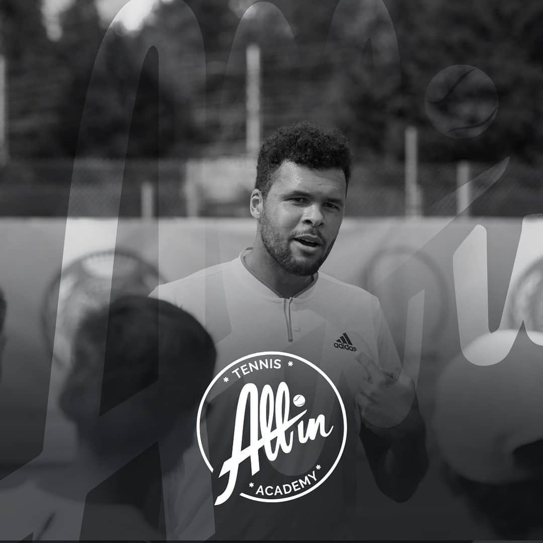 ジョー＝ウィルフリード・ツォンガのインスタグラム：「This summer, the tennis-studies academy @allin_tennis_academy is opening its doors in the French Riviera ... 🔜🔜🔜 #allinacademy #opening #new #cotedazur #tsongateam #tsongacamp #summertime #stage #tennis #summervibes #school #frenchriviera」