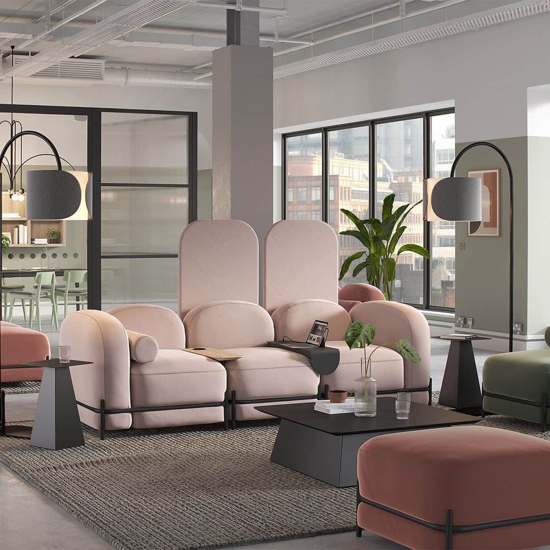 Design Milkさんのインスタグラム写真 - (Design MilkInstagram)「Carve out your next workspace with @frovi_design’s new Flord collection of modular furniture + accessories. Using furniture as a way to divide space, the flexible Flord modular sofa is available in 6 individual upholstered units that you can configure and adapt to any space. The extensive range of accessories adds comfort and functionality so you can focus on your next big idea. #workplacedesign #FlordbyFrovi #officedesign」6月18日 1時04分 - designmilk