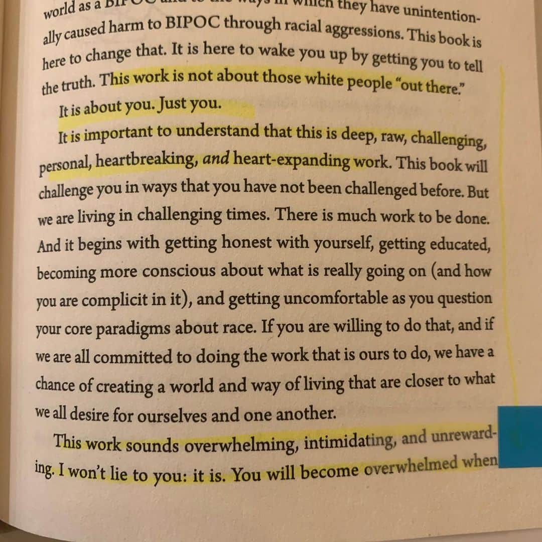 マット・マクゴリーさんのインスタグラム写真 - (マット・マクゴリーInstagram)「"Me and White Supremacy" by Layla F. Saad @laylafsaad (Follow her!) # This is a very important tool for those of us with white privilege. Saad has designed this book not only to be read, but actively participated in through journaling and deep inner work. We must be willing to accept that it is a LIFE-LONG journey to unlearn our own white supremacy and to transform our world and the other white people around us. Decide that you commit to doing this work FOR LIFE, not just in the moment where it is making news headlines. This book will give any white person on the journey of anti-racism extremely needed, deep and uncomfortable learnings that are critical for the practice of anti-racism.  # “Challenging emotions like shame, anger, grief, rage, apathy, anxiety, and confusion will come up for you if you are doing this work deeply. Don’t run away from those feelings. Feeling the feelings - which are an appropriate human response to racism and oppression - is an important part of the process. When you allow yourself to feel those feelings, you wake up. You rehumanize yourself. You start to realize that you weren’t feeling these feelings before because you had shut down a part of your humanity in order to participate in white supremacy. White supremacy purposely numbs you to the pain that your racism causes. Doing this work brings back the real feelings of pain of what committing racism actually feels like physically, mentally, emotionally, and spiritually.  The purpose of this work is not for you to end up living in shame. The purpose of this work is not for you to end up living in shame. The purpose is to get you to see the truth so that you can do something about it. No matter how bad it feels to wake up to the pain, shame, and guilt of your racism, those feelings will never come anywhere close to the pain BIPOC experience as a result of your racism. So instead of getting stuck or overwhelmed, channel those feelings into action and change. Talking to a friend, family member, support group, therapist, or coach will be helpful in supporting you to process what is coming up for you so you can keep moving forward.” # My Booklist: bit.ly/mcgreads (in bio) #McGReads」6月18日 2時05分 - mattmcgorry