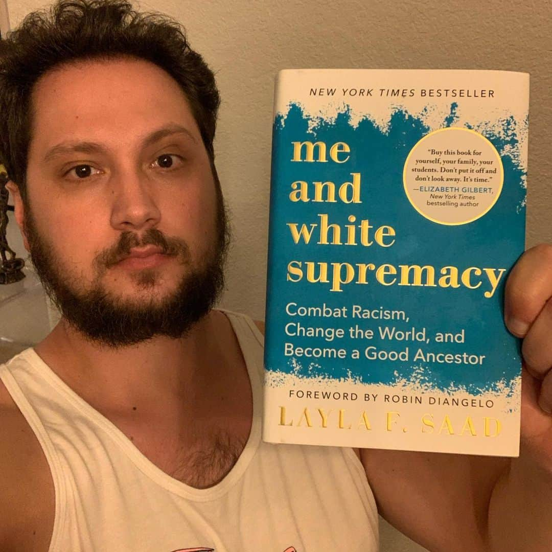 マット・マクゴリーさんのインスタグラム写真 - (マット・マクゴリーInstagram)「"Me and White Supremacy" by Layla F. Saad @laylafsaad (Follow her!) # This is a very important tool for those of us with white privilege. Saad has designed this book not only to be read, but actively participated in through journaling and deep inner work. We must be willing to accept that it is a LIFE-LONG journey to unlearn our own white supremacy and to transform our world and the other white people around us. Decide that you commit to doing this work FOR LIFE, not just in the moment where it is making news headlines. This book will give any white person on the journey of anti-racism extremely needed, deep and uncomfortable learnings that are critical for the practice of anti-racism.  # “Challenging emotions like shame, anger, grief, rage, apathy, anxiety, and confusion will come up for you if you are doing this work deeply. Don’t run away from those feelings. Feeling the feelings - which are an appropriate human response to racism and oppression - is an important part of the process. When you allow yourself to feel those feelings, you wake up. You rehumanize yourself. You start to realize that you weren’t feeling these feelings before because you had shut down a part of your humanity in order to participate in white supremacy. White supremacy purposely numbs you to the pain that your racism causes. Doing this work brings back the real feelings of pain of what committing racism actually feels like physically, mentally, emotionally, and spiritually.  The purpose of this work is not for you to end up living in shame. The purpose of this work is not for you to end up living in shame. The purpose is to get you to see the truth so that you can do something about it. No matter how bad it feels to wake up to the pain, shame, and guilt of your racism, those feelings will never come anywhere close to the pain BIPOC experience as a result of your racism. So instead of getting stuck or overwhelmed, channel those feelings into action and change. Talking to a friend, family member, support group, therapist, or coach will be helpful in supporting you to process what is coming up for you so you can keep moving forward.” # My Booklist: bit.ly/mcgreads (in bio) #McGReads」6月18日 2時05分 - mattmcgorry