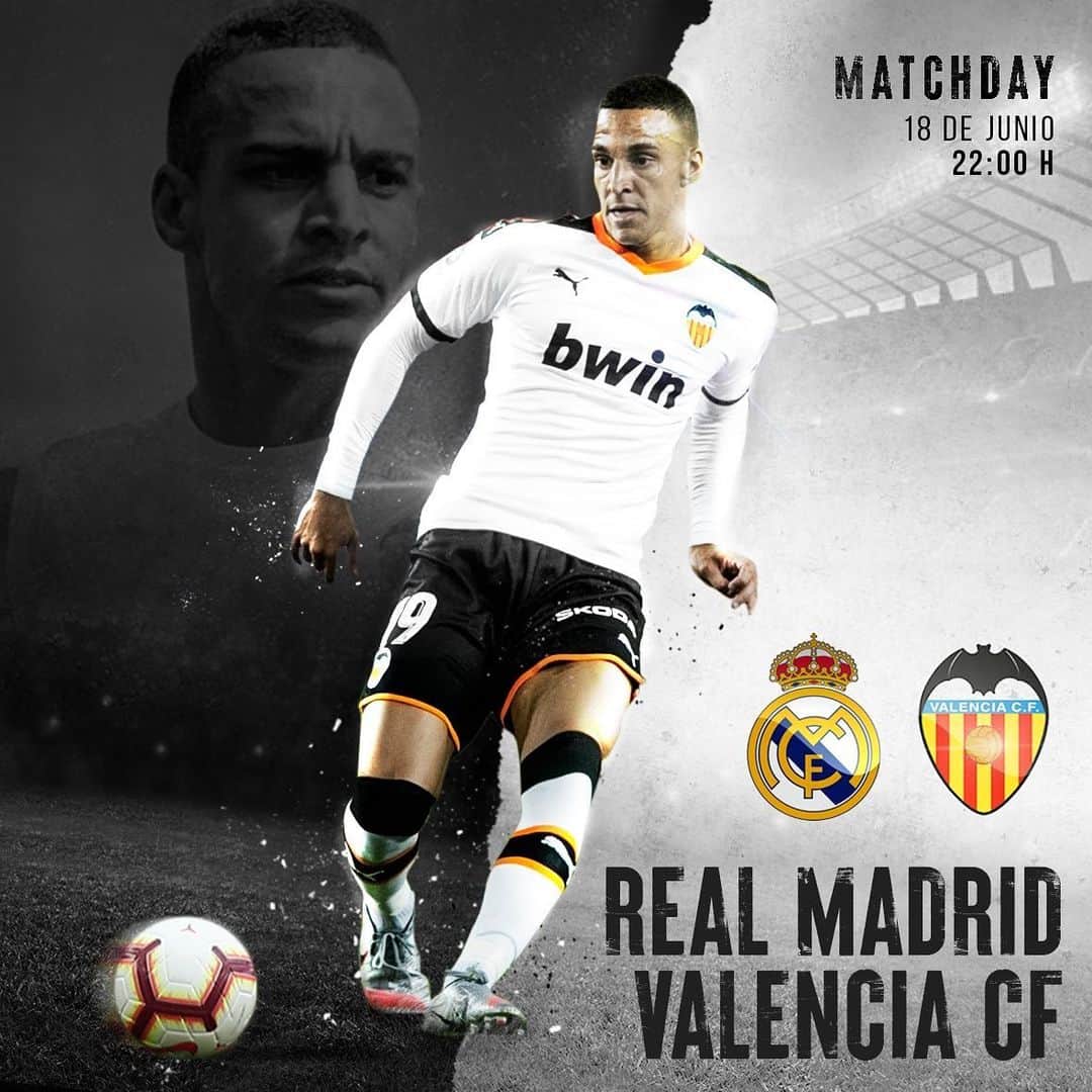 ロドリゴ・モレノ・マチャドのインスタグラム：「Lucharemos hasta el final para conseguir sumar 3 puntos mañana!! Vamos! 🦇💪🏽 #Amunt #LaLiga #RealMadrid #ValenciaCF」