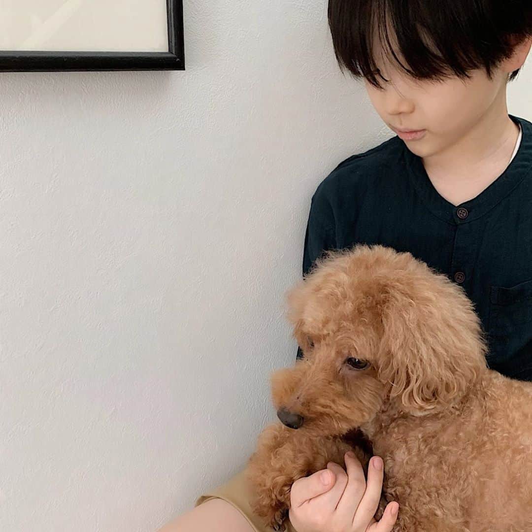 norikoのインスタグラム：「with latteちゃん🐶♡」