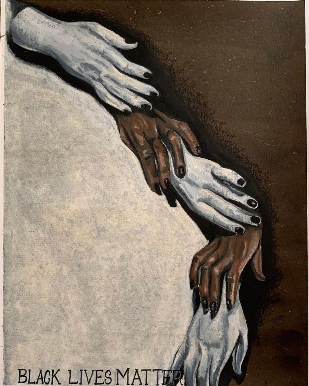 ラングリー・フォックスさんのインスタグラム写真 - (ラングリー・フォックスInstagram)「Please head over to @oddamagazine to purchase these original works I create for the #blacklivesmatter movement (along with a few more). 100% of proceeds will be donated to @grassrootslaw to support defunding the police and the last one directly to @comptoncowboys」6月18日 5時05分 - langleyfox