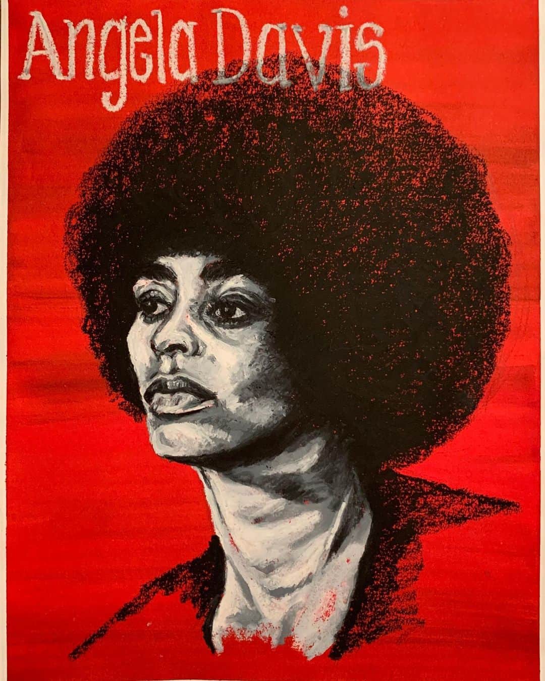 ラングリー・フォックスのインスタグラム：「Please head over to @oddamagazine to purchase these original works I create for the #blacklivesmatter movement (along with a few more). 100% of proceeds will be donated to @grassrootslaw to support defunding the police and the last one directly to @comptoncowboys」