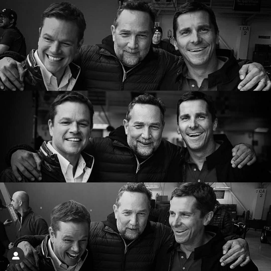 フェドン・パパマイケルのインスタグラム：「Truly the best two guys to have ever had the opportunity to work with... a dream for director and crew! #christianbale #mattdamon #jamesmangold #fordvferrari #cinematography #phedonpapamichael」