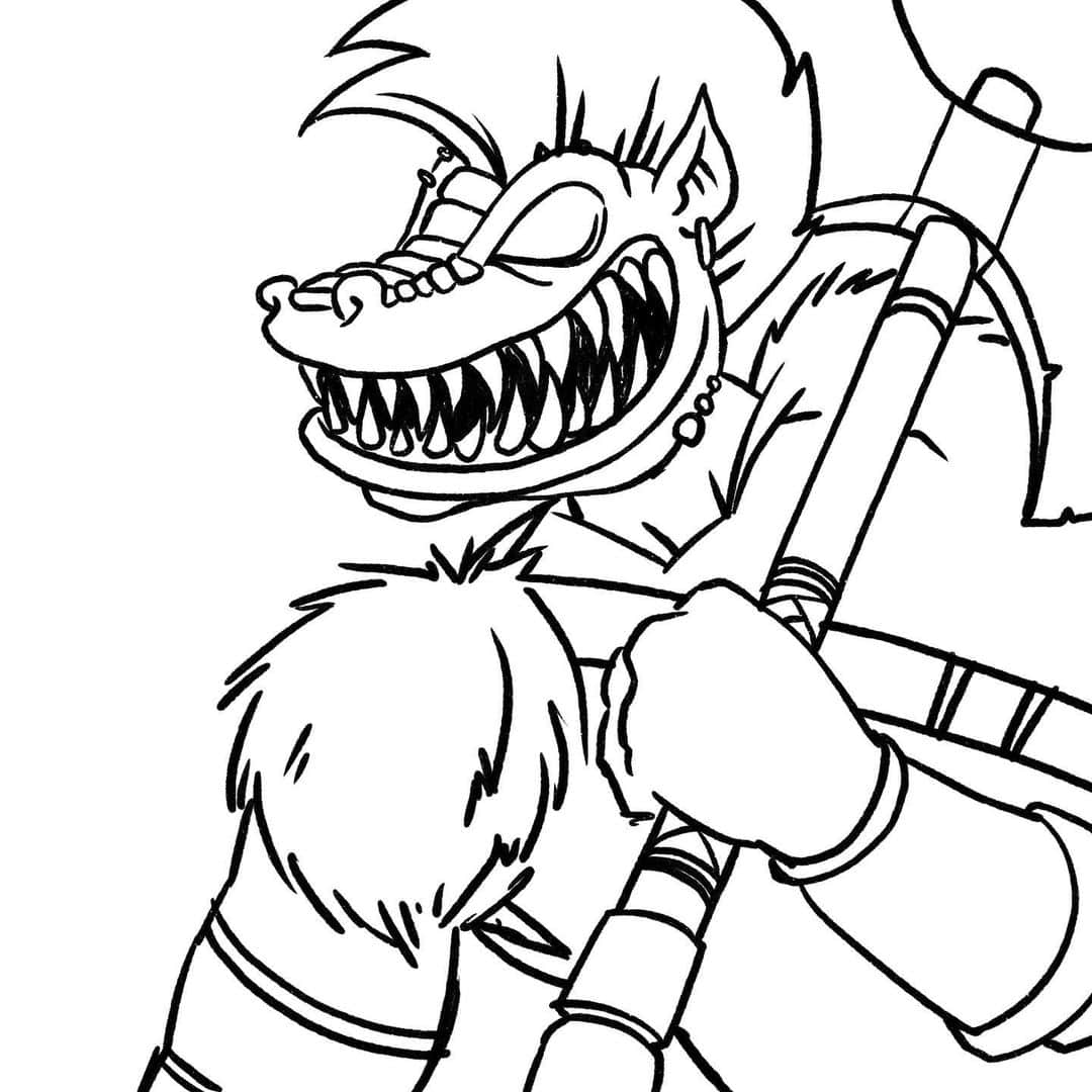 マイク・シノダのインスタグラム：「Three highlights (?) from today’s stream...This first image is a character I used to draw in grade school all the time, probably mostly in 5th grade. We called it “Warthog.” We’ll be uploading the hi res files on Twitter. If you color any of these, tag me :)」