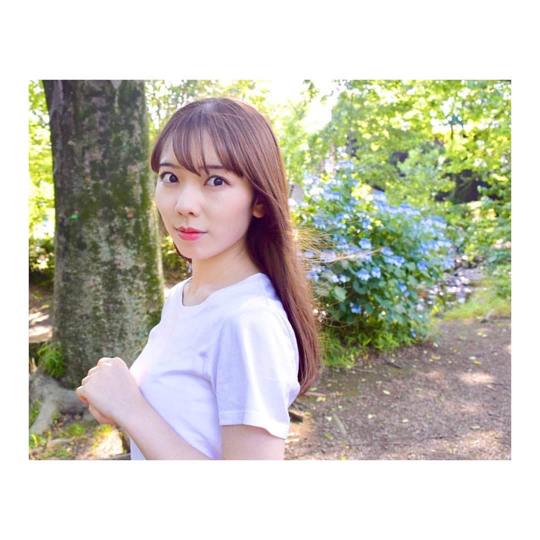 平岡映美さんのインスタグラム写真 - (平岡映美Instagram)「6月。好きが溢れた瞬間に🌸 #紫陽花の季節 ・ ・ ・ #アジサイの花  #平岡映美 #感謝」6月18日 21時14分 - eimi_hiraoka_official