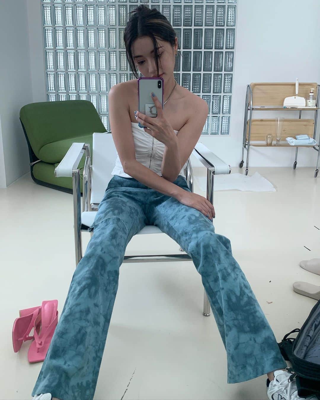のインスタグラム：「👖👈🏻👈🏻 @stylenanda_korea 💙」