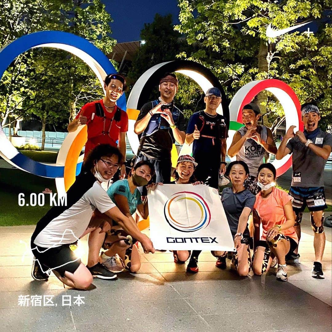 のインスタグラム：「#GontexBashiri に参加🔰 街ランイベントのコロナ対策とは？と気になって。  対コロナは 体温チェック・アルコール消毒・マスクのトリプル対策♪ やっぱりこの3つはマストね✨ ・ 贅沢にも足の甲と膝にテーピングして頂き、 神宮外苑でラダートレーニング⛓ 久々の #瀬古ロード みんなで走って、笑って…マスク越しでも楽しかったな♡  #Gontex ちょっとスリムな☻→まんまる☻になるのがテーピングの引っ張る加減の目印って分かりやすい💡  ちょっとCuteなおまじない？願掛け？だと思ってたのは ここだけの話。  pic10 愛用はRUN+アイコンカラーのブルーのテーピング  そうそう、今朝 #tfm ブルーオーシャンで📻読まれた🙌🏻 嬉しいー！  #いまわたしができること #runのために今できること #走れるって幸せ　#走れるって当たり前じゃない #ラン #ランニング #RUN #running #ゆるラン #街ラン #街RUN #ランニング女子 #GARMIN #ナイキ #ハシリマスタグラム #ハシリマシタグラム #ぼっちラン #ヒトリデハシロウ #通勤ランニング #帰宅RUN  #Runday #RunLovesLife #runstagram @runplus #aday  #jaybird #梅雨を走ろう」