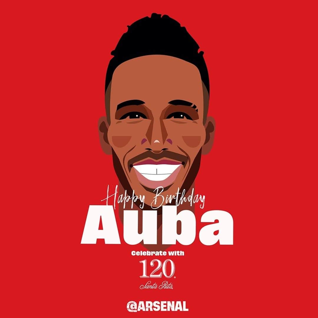 アーセナルFCさんのインスタグラム写真 - (アーセナルFCInstagram)「Happy birthday, Auba! 🎈 ⁠ ⁠ #Aubameyang #Auba #AFC #Arsenal #COYG #Gunners」6月18日 14時00分 - arsenal