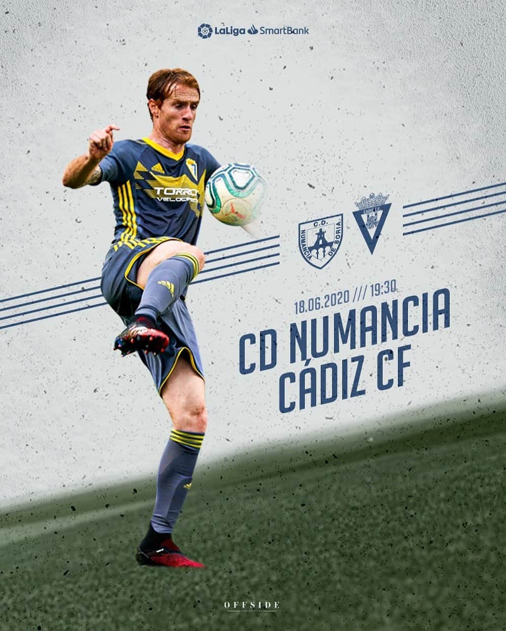 アレハンドロ・フェルナンデス・イグレシアスのインスタグラム：「Otra gran final para nosotros, nos jugamos todo, vamos Cádiz💛💙 #ÁnimoLuismi #Mehandichoqueelamarillo #AF8」