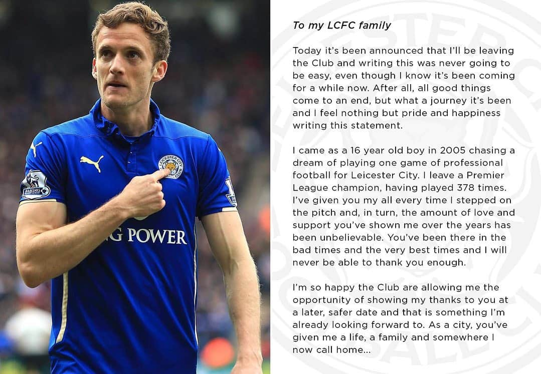 アンディー・キングのインスタグラム：「Thank you LCFC 💙」