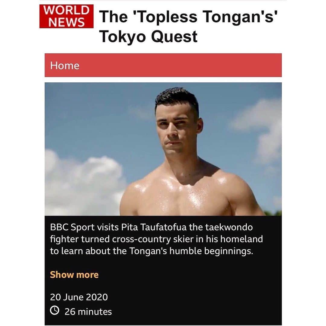ピッタ・タウファトフアさんのインスタグラム写真 - (ピッタ・タウファトフアInstagram)「Super pumped to let you all know that BBC world news will be releasing their documentary on this lost Tongan coconut tomorrow ! Haven’t seen it myself but am 90% sure I had pants on throughout most of the filming!  I’ve added a link for local viewing times in my bio - @nickhopetv @bbc @bbcnews @bbcworldservice  #polynesian #tonga #tongan #man  a #beach  #motivation #positivity #olympics #olympian #tokyo2020」6月19日 7時35分 - pita_tofua