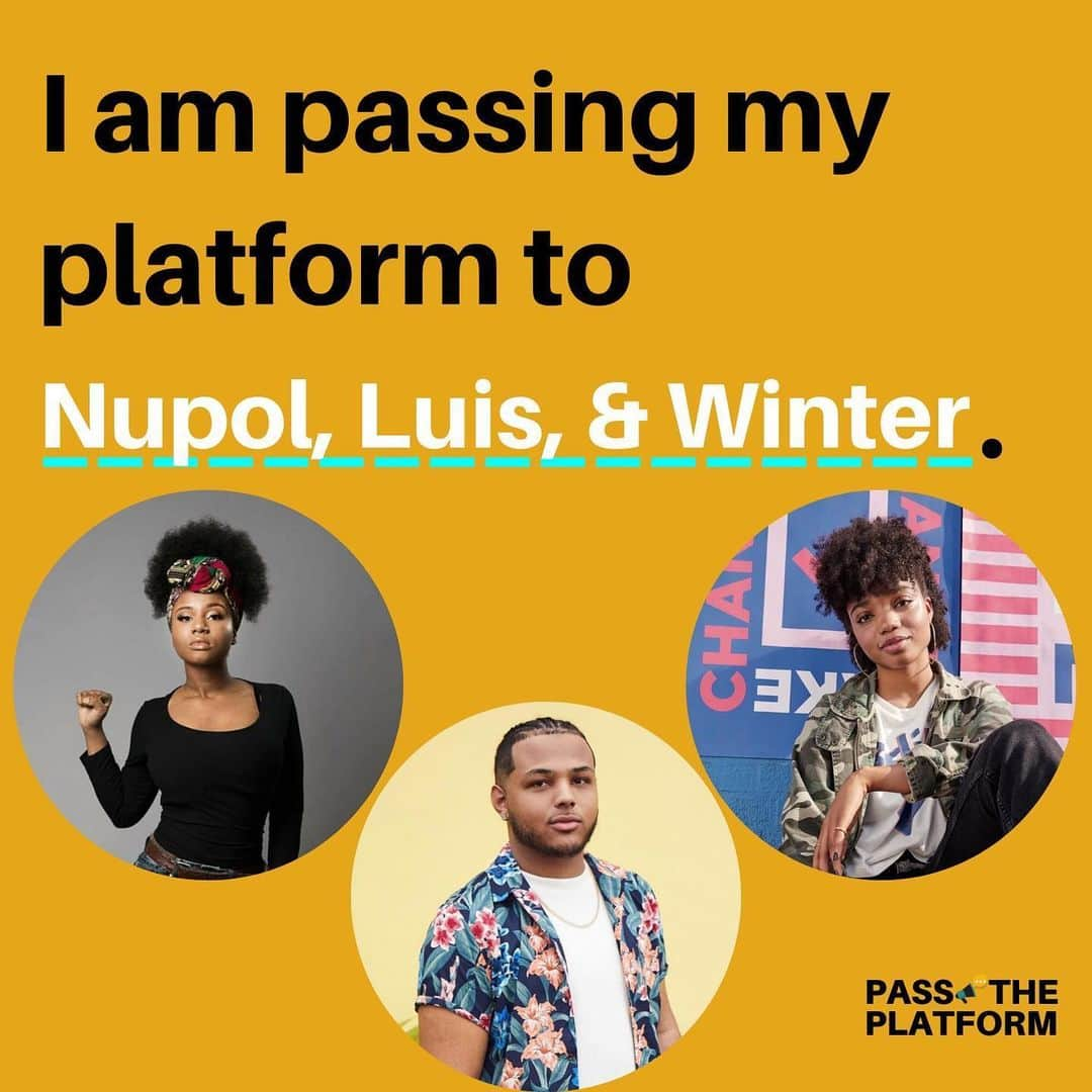 デミ・ロヴァートさんのインスタグラム写真 - (デミ・ロヴァートInstagram)「Young people are stepping up and leading the world to a place free of police violence and racial inequity. Over the next three days, I am joining #PassThePlatform to center the voices of young Black leaders. Please meet Nupol @nupol_justice, Luis @jona.nyc, and Winter @winterbreeanne 💗💗」6月19日 6時03分 - ddlovato