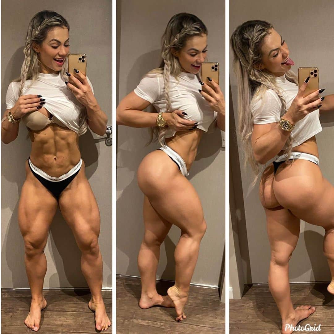 Vivi Winklerさんのインスタグラム写真 - (Vivi WinklerInstagram)「Bem... fui obrigada a voltar para o meu OFF, mas a vdd é que já estou me imaginando com esse shape de palco novamente 🔥🔥 Ortomolecular e nutricionista @drguialmeida , cuidando de mim já a 4 anos. #tbt  #barbiemonstro #ortomolecular #shape #muscle #offseaseon #precontest」6月19日 6時42分 - viviwinkler