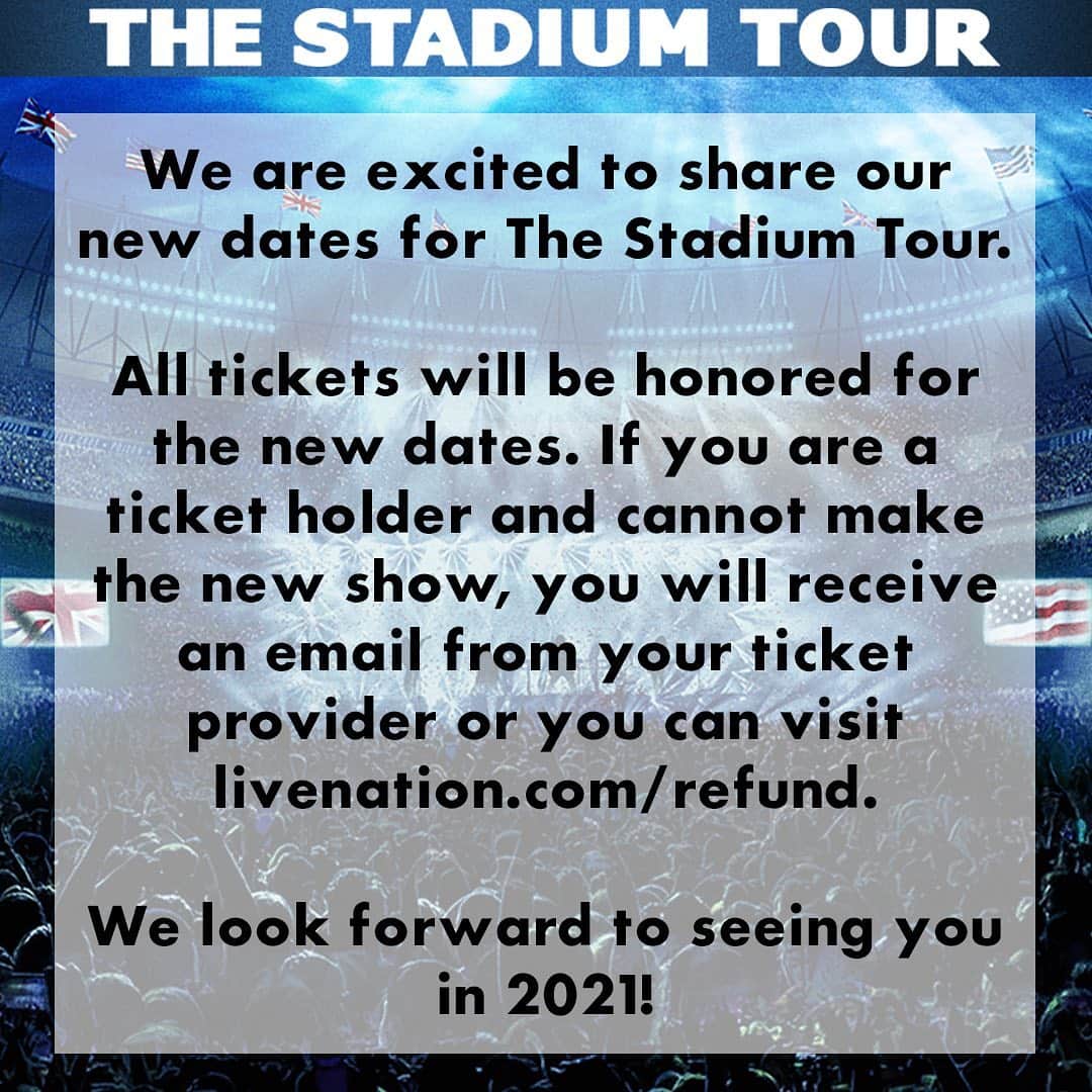 ニッキー・シックスさんのインスタグラム写真 - (ニッキー・シックスInstagram)「We are excited to share the new dates for the Stadium Tour.  All tickets will be honored for the new dates. If you are a ticket holder and cannot make the new show, you will receive an email from your ticket provider or you can visit livenation.com/refund  We look forward to seeing you in 2021! 🤘💥 #MötleyCrüe #TheStadiumTour」6月18日 23時05分 - nikkisixxpixx