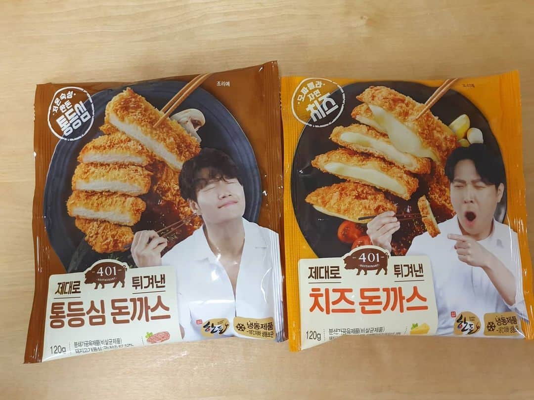 のインスタグラム：「형님들잘먹겠습니다~^^ #두께대박 #치즈대박 제대로튀겨낸돈까스 401 인생 돈까스 드디어만났다!!」