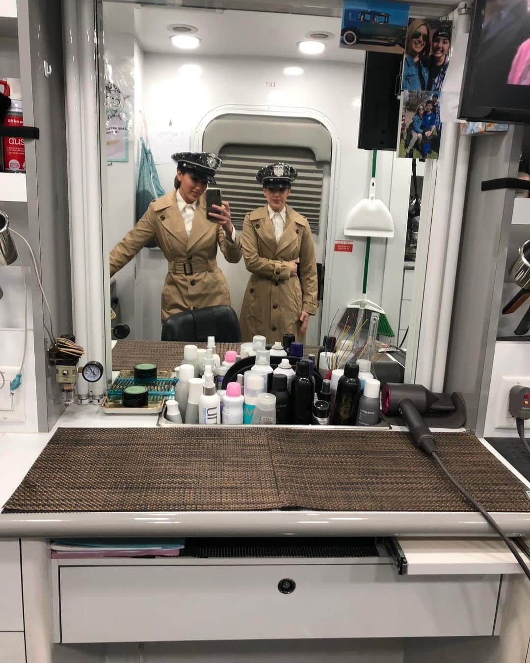 クロエ・ベネットさんのインスタグラム写真 - (クロエ・ベネットInstagram)「OKAY. So for last nights episode of #agentsofshield Elizabeth and I were told we had a night shoot at The Roosevelt hotel. The hotel is a staple in Hollywood and oozes Hollywood glam, so we were over the moon because we thought “omg wowww we get to both have this really fun glamorous night of shooting, maybe in ball gowns or some fancy cocktail situation, like, yesss we finally made it in Hollywood!”... but then we find out we were shooting scenes dressed as a morticians, in the rain, and would be shooting in FULL period piece mortician outfits, along with beige wet suits underneath. So pretty much the exact opposite of what we thought the night was gonna be. Which we thought was veryyy funny for some reason. And then guys guess what?...turns out there is literally NOTHING more fun than running around a fancy hotel dressed as a 1950’s mortician. I have over 214 pictures/videos of that night. I don’t know why we thought this was so funny. Hands down one of my favorite nights of shooting. But anyway I’ve been waiting to post these bts shots for over a year now and I’m so glad the world gets to see them, cause they are very important lol. @lil_henstridge l I lo0o0o0vveeee uuuuuu.  Edit: wow this caption is all over the place, but you get it right?」6月18日 23時15分 - chloebennet