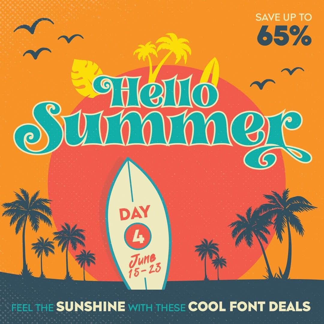 myfontsさんのインスタグラム写真 - (myfontsInstagram)「It’s on! Day four of our #MyFontsSummerSale is here, with very steep discounts on a huge selection of our finest fonts and families: https://bit.ly/2C5niS1」6月19日 0時14分 - myfonts