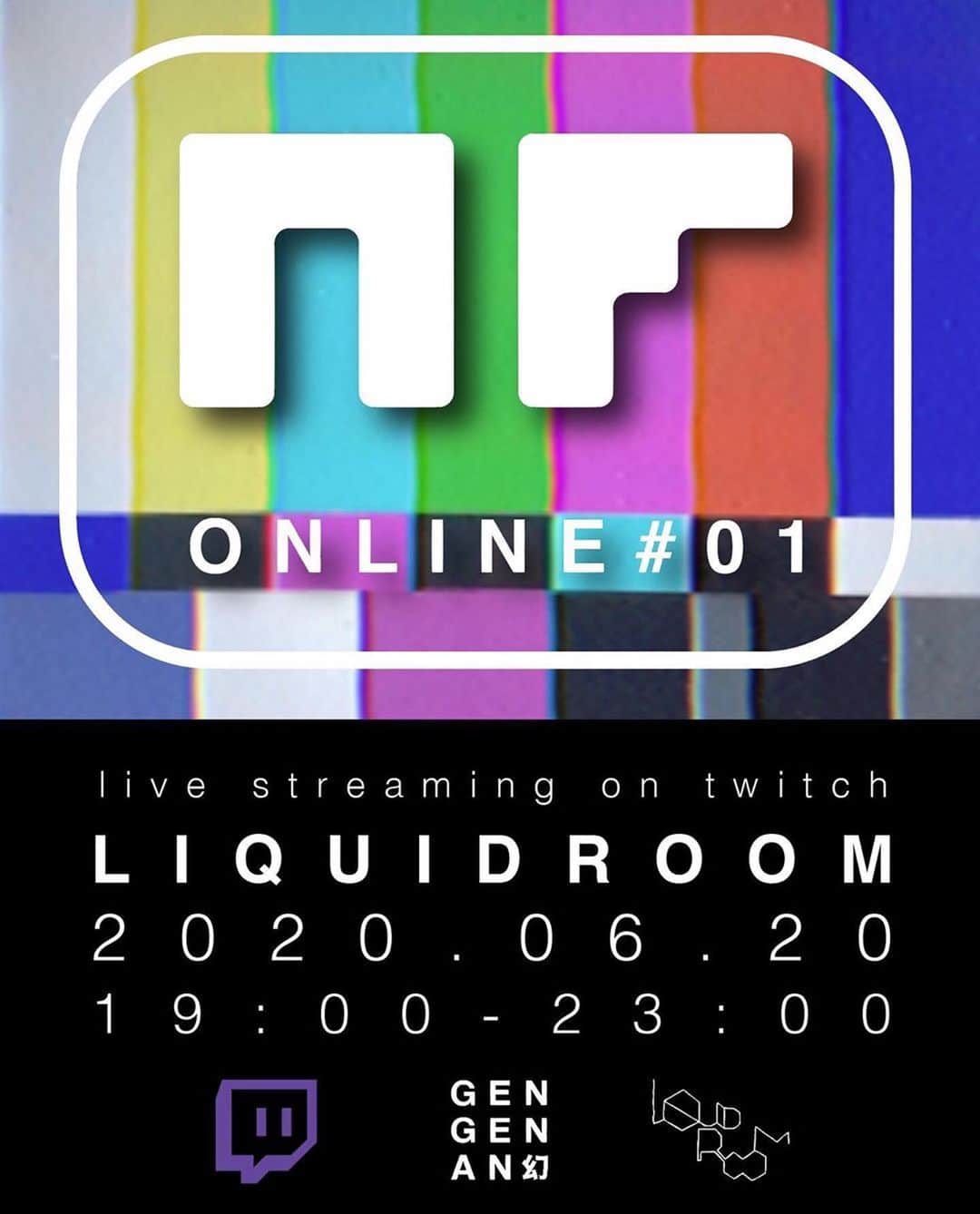 のインスタグラム：「#Repost @sakanaction_nf ・・・ NF ONLINE #01 ﻿ Live streaming on Twitch﻿ ﻿ 6/20（土）「NF ONLINE #01 」開催決定！﻿ 当日は19:00-23:00でLIVE配信をいたします。﻿ LIVE配信アプリ「twitch」にて無料でご視聴いただけます。﻿ 皆さまとの再会を楽しみにしております！﻿ 「twitch」のアカウントをお持ちでない皆さまは﻿ ご準備いただき「NF_ONLINE」をフォローいただきお待ち下さい。﻿ ﻿ ﻿ [ライブ配信プラットフォーム] ﻿ Twitchにて配信 ﻿ https://www.twitch.tv/nf_online ﻿ ﻿ [ケータリングサポート] ﻿ GEN GEN AN ﻿ ﻿ [DJ] ﻿ ICHIRO YAMAGUCHI (sakanaction / NF) ﻿ KEIICHI EJIMA(sakanaction) ﻿ ﻿ [LIVE]﻿ SHOTARO AOYAMA (NF) ﻿ SETSUYA KUROTAKI (NF) ﻿ DAITO MANABE(Rhizomatiks Research) ﻿ ﻿ [VJ]﻿ Rhizomatiks Research ﻿ ﻿ [弾き語り] ﻿ ICHIRO YAMAGUCHI (sakanaction / NF)」
