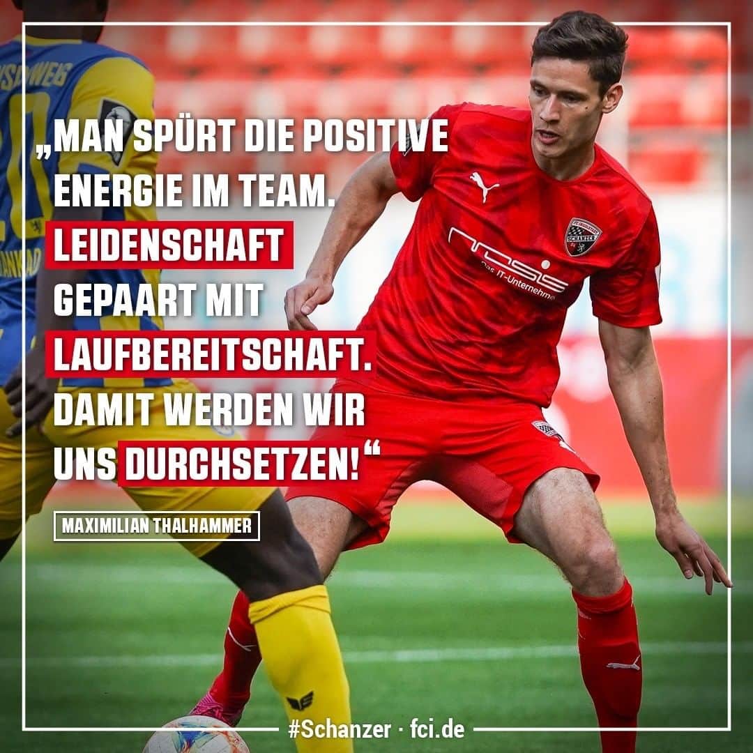 のインスタグラム：「Unser Dreh- und Angelpunkt im #Schanzer Mittelfeld @maxi.tha bleibt optimistisch - ihr auch⁉️🔥⚫️🔴 ____ "Nach dem Re-Start haben uns nur die Bayern geschlagen, und das auch erst mit dem Abpfiff. Wir waren dreimal ohne Gegentor zuletzt & ich bin zuversichtlich, dass der Ball schon bald wieder für uns im Netz zappelt!" ⚽️👊 ____ Auf fci.de sprach unser Eigengewächs, das sich zum absoluten Stammspieler etabliert hat, über das schwierige Spiel gegen Braunschweig & warum der FCI dranbleiben wird! Das ganze Interview auf unserer Homepage bzw. über den Link in der Story 📲 . . #Auswärtsfahrt #Zwickau #FSVZwickau #FCI #FCIngolstadt #FCIngolstadt04 #3Liga #zeigtsuns #fu3ball #soccer #football #fussball #Schanzerdassindwir #Corona #Covid19 #Schanzerfürimmer #Auswärtsspiel #DafürspielenWIR #Auswärts #immerweiter #Team #Squad #Zamhoidn #FSVFCI #Thale #Thalhammer #Interview #Leidenschaft」