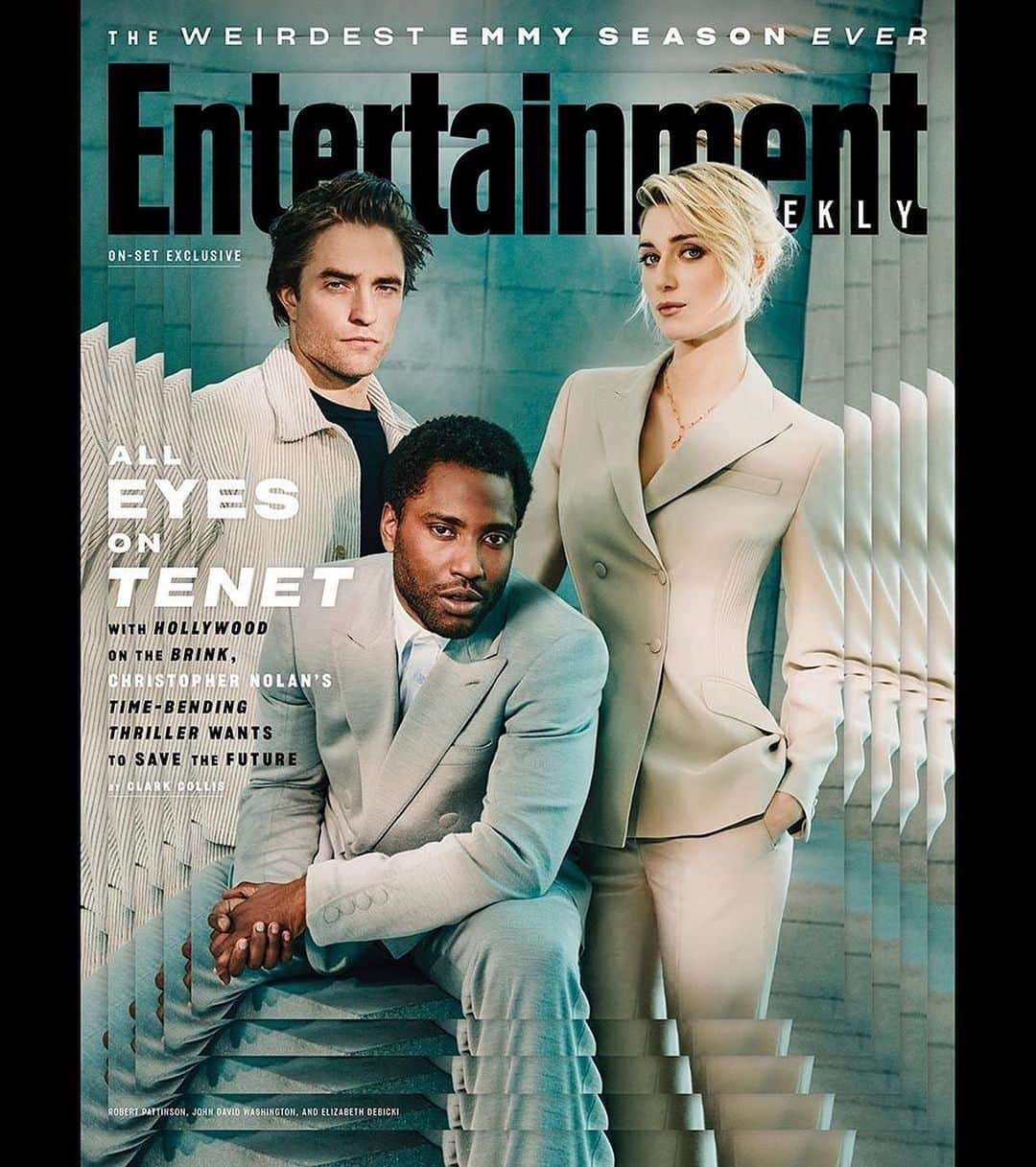 Warner Bros. Picturesさんのインスタグラム写真 - (Warner Bros. PicturesInstagram)「Repost from @entertainmentweekly: All will become clear… in time. After months of lockdown, John David Washington, Robert Pattinson, and Elizabeth Debicki star in @tenetfilm, the time-bending Christopher Nolan thriller that aims to bring audiences back to theaters on July 31. Tap our link in bio to read our July cover story. 📷: @marchomstudio for EW」6月19日 1時19分 - wbpictures