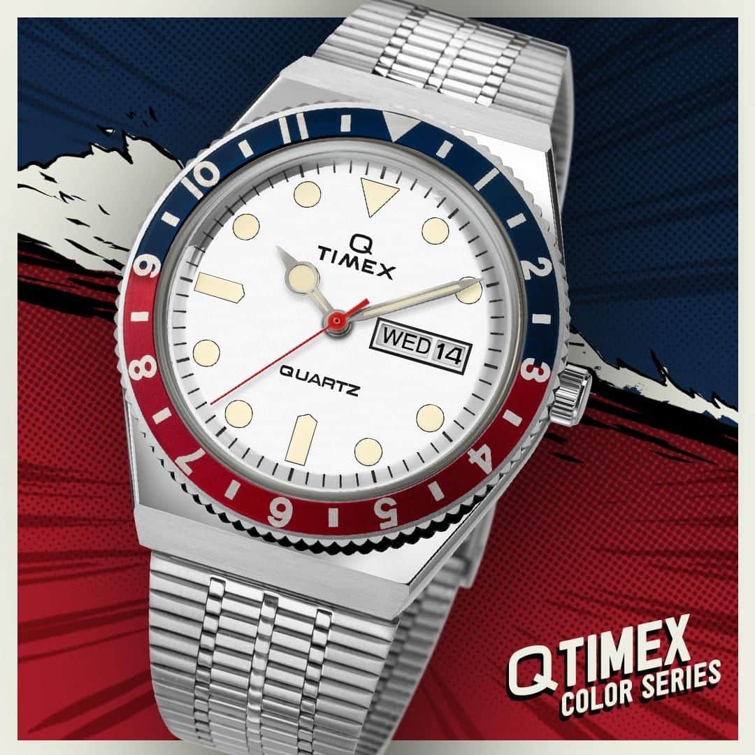タイメックスさんのインスタグラム写真 - (タイメックスInstagram)「Q Timex Color Series, the perfect addition to your #summer lineup. ⌚: Q Timex Color Series #timex #wedontstop #qtimex #quartz #watch」6月19日 1時30分 - timex