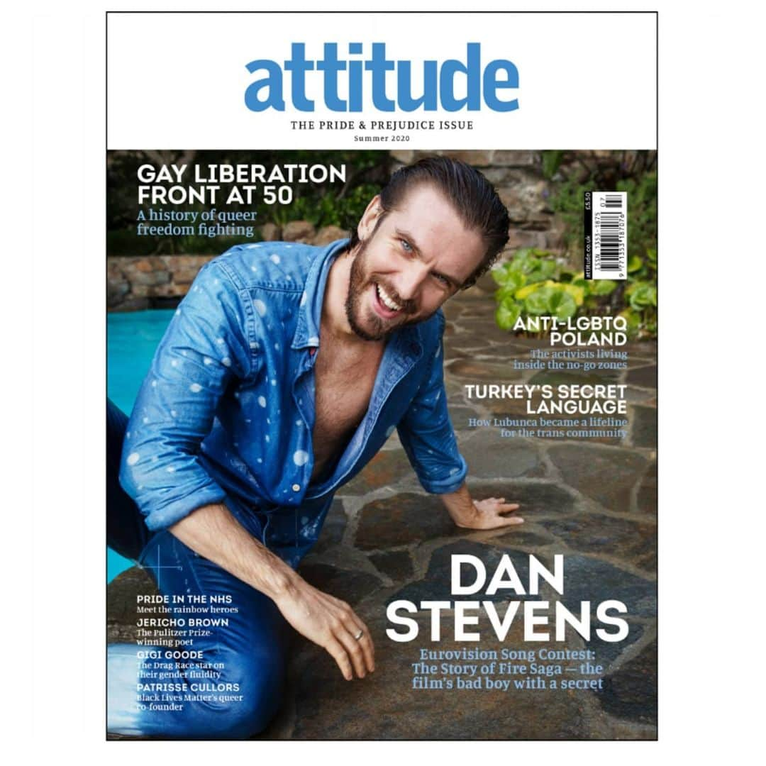 ダン・スティーヴンスさんのインスタグラム写真 - (ダン・スティーヴンスInstagram)「Thanks @attitudemag for such a fun shoot 🧜‍♂️ (📸 @douginglish) and a chance to talk about Eurovision @netflix 🦁, LGBTQ 🌈 and how I can never find a bottle opener... Link to full shoot and interview in bio. ❤️🧡💛💚💙💜 Editor in Chief: @cliffjoannou Interview: @junodawson Styling: @mjonf @paulsmithdesign Grooming: @sonialeeartistry  #pride #lgbtq #queer #eurovision 🦁 ❤️」6月19日 2時51分 - thatdanstevens