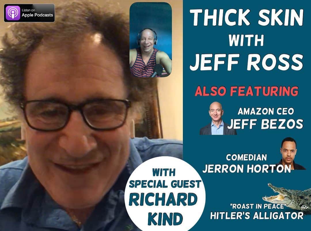 ジェフリー・ロスさんのインスタグラム写真 - (ジェフリー・ロスInstagram)「This is a fun “Thick Skin” episode featuring my funny pals Richard Kind and Jerron Horton. And oh yeah, my interview with Amazon’s Jeff Bezos really delivers.  Find us on iTunes.」6月19日 5時01分 - therealjeffreyross