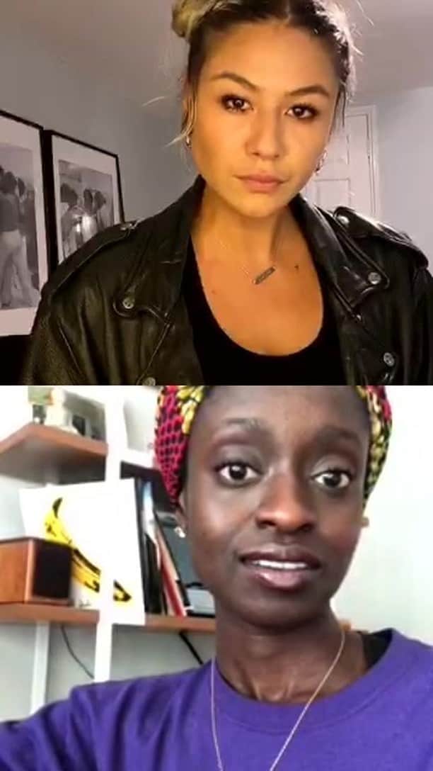 Mali-Koa Hoodのインスタグラム：「I’m so grateful to have had the opportunity to speak with Michelle tonight! An authentic and unscripted conversation about racism! I really enjoyed this so much. Please take the time to listen.」