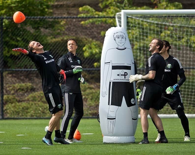 Major League Soccerさんのインスタグラム写真 - (Major League SoccerInstagram)「oh to be a @timbersfc goalkeeper training with your friends again」6月19日 5時48分 - mls