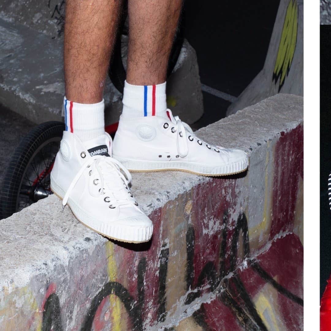 コムラッズさんのインスタグラム写真 - (コムラッズInstagram)「Iconic Komrads Partizan White. Good shoes take you good places. #komrads #partizan #white #iconicsneakers #canvas #sneakerfreaker」6月19日 16時36分 - komrads.world