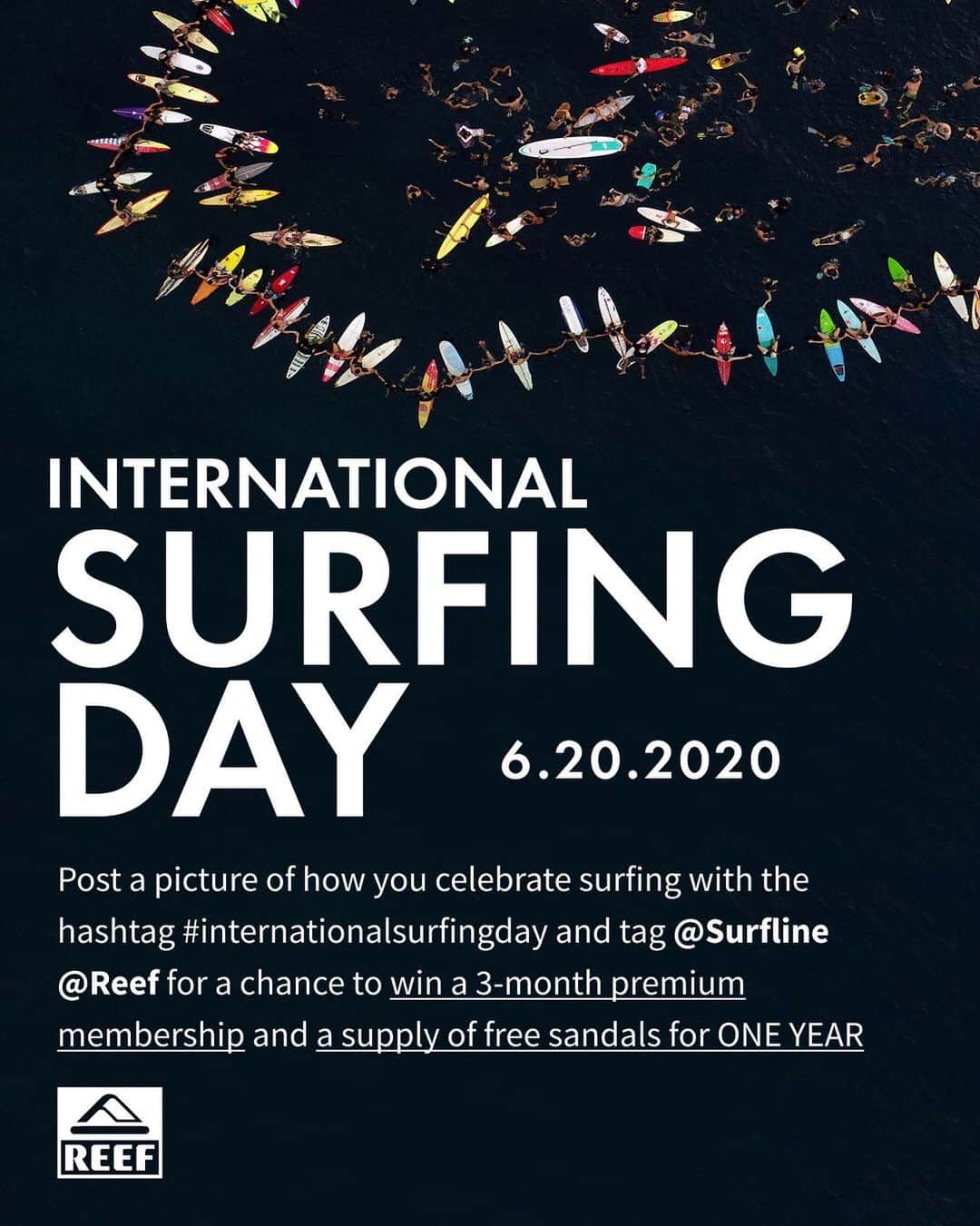 surflineさんのインスタグラム写真 - (surflineInstagram)「Mark it down on the calendar, sticky-note it to your fridge, or set a reminder on your phone. This Saturday, June 20th we're celebrating #InternationalSurfingDay with our good friends @Reef by giving away some summer essentials.⁣⁣⁣⁣ ⁣⁣⁣⁣ How to win:⁣⁣⁣⁣ 1. Post a picture of how you celebrate surfing (in your feed or on your story)⁣⁣⁣⁣ 2. Tag @Surfline and @Reef⁣⁣⁣⁣ 3. Use the hashtag #InternationalSurfingDay⁣⁣⁣⁣ ⁣⁣⁣⁣ One Winner will be chosen and announced Friday, June 26th on our IG Story! Have fun with it 🌊⁣⁣ 📷: @billywatts」6月19日 8時20分 - surfline