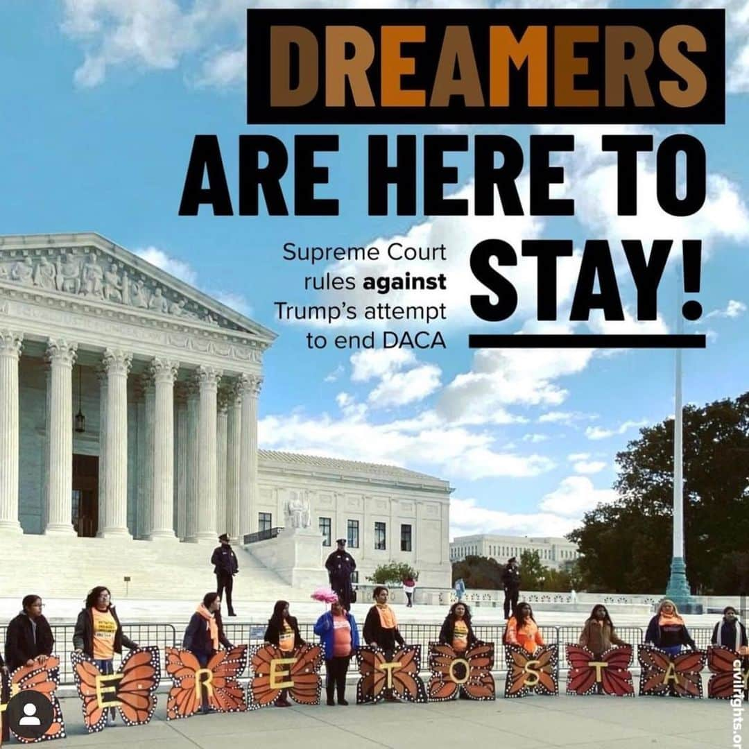 カミラ・カベロさんのインスタグラム写真 - (カミラ・カベロInstagram)「mi gente ! what a day! 👏🏼👏🏼💕💕💕💕💕 the Supreme Court ruled that the trump administration couldn’t immediately proceed with its plan to end DACA- the DACA announcement was made by President Obama  in 2012 to protect kids aka “Dreamers” who came to the US as children. i relate so much to these Dreamers because my story is just like theirs. My Mama and Papa brought me to the United States when I was 7 years old . I can’t imagine living with the fear of being deported when the US has been my home for all the life I can remember... there are 700,000 kids in the US with the same story, who grew up here, had their childhood here, got an education here, they’re our friends neighbors and  colleagues. We still have a lot of work to do in protecting them, but this is an amazing victory.  Their home is HERE.❤️❤️❤️❤️❤️❤️❤️❤️❤️❤️」6月19日 9時08分 - camila_cabello